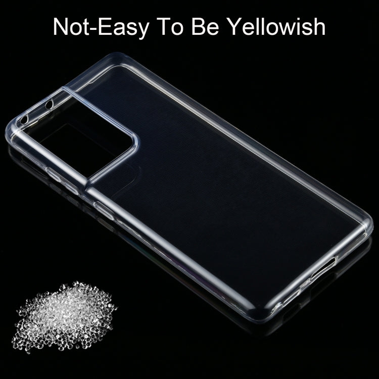 For Samsung Galaxy S21 Ultra 5G 0.75mm Ultrathin Transparent TPU Soft Protective Case by buy2fix
