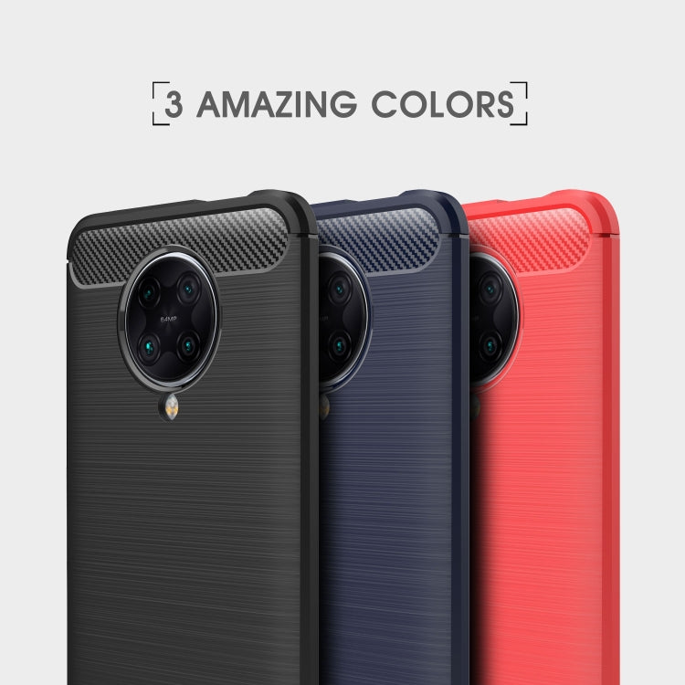 For Xiaomi Redmi K30 Ultra Brushed Texture Carbon Fiber TPU Case(Black) by buy2fix