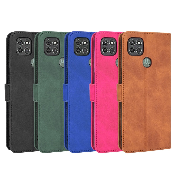 For Motorola Moto G9 Power Solid Color Skin Feel Magnetic Buckle Horizontal Flip Calf Texture PU Leather Case with Holder & Card Slots & Wallet(Green) by buy2fix