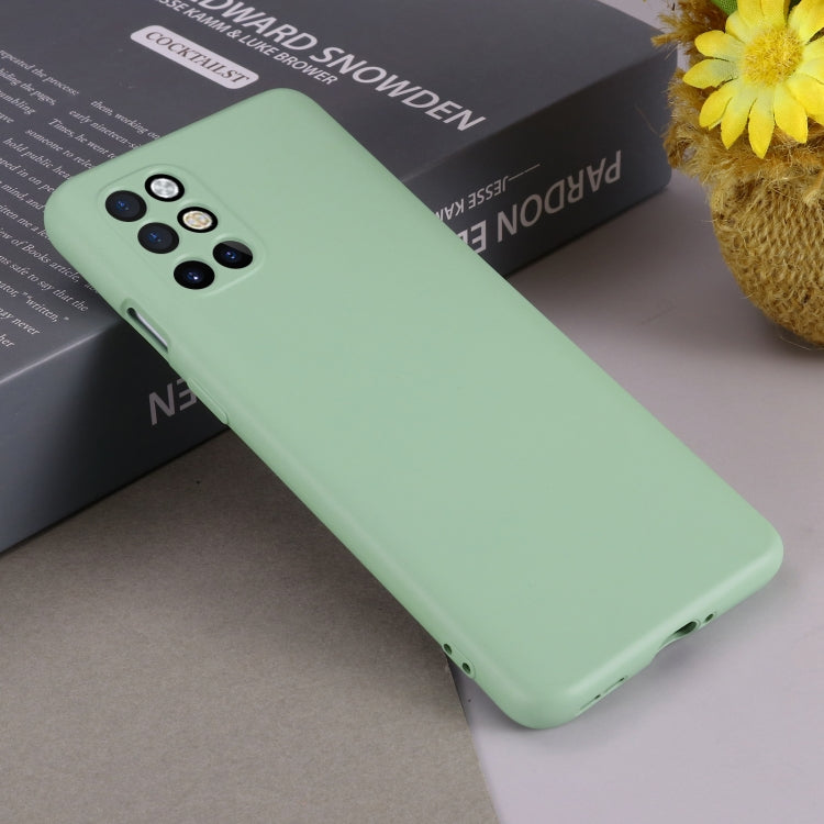 For OnePlus 8T / 8T+ 5G Pure Color Liquid Silicone Shockproof Full Coverage Case(Green) by buy2fix