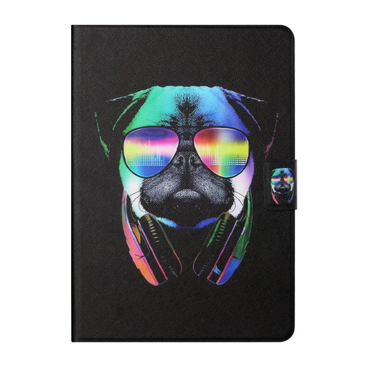 For Samsung Galaxy Tab A 10.1 2019 T515/T510 Colored Drawing Horizontal Flip Leather Case with Holder & Card Slots(Eye Dog) by buy2fix