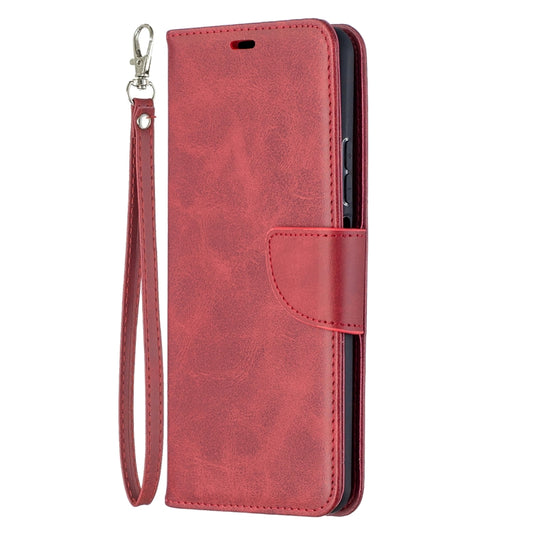 For Huawei P smart 2021 / Y7a Retro Lambskin Texture Pure Color Horizontal Flip PU Leather Case with Holder & Card Slots & Wallet & Lanyard(Red) by buy2fix