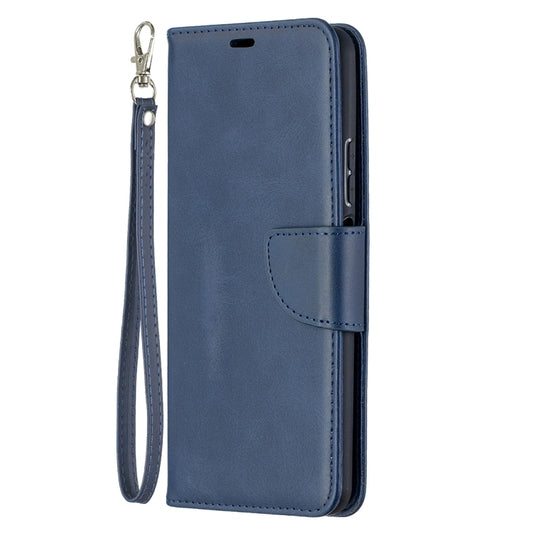 For Huawei P smart 2021 / Y7a Retro Lambskin Texture Pure Color Horizontal Flip PU Leather Case with Holder & Card Slots & Wallet & Lanyard(Blue) by buy2fix