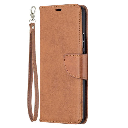 For Huawei P smart 2021 / Y7a Retro Lambskin Texture Pure Color Horizontal Flip PU Leather Case with Holder & Card Slots & Wallet & Lanyard(Brown) by buy2fix