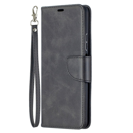For Huawei P smart 2021 / Y7a Retro Lambskin Texture Pure Color Horizontal Flip PU Leather Case with Holder & Card Slots & Wallet & Lanyard(Black) by buy2fix