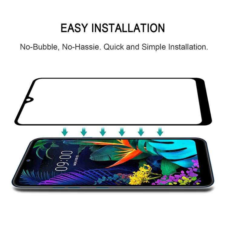 For LG K50 25 PCS Full Glue Full Screen Tempered Glass Film by buy2fix