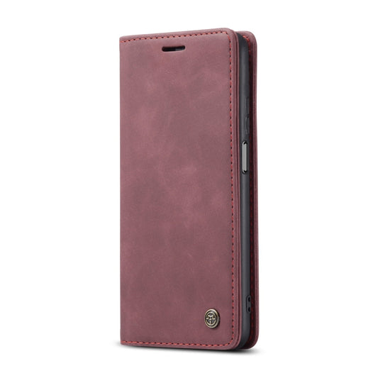 For Xiaomi Mi 10T 5G / 10T Pro 5G CaseMe-013 Multifunctional Retro Frosted Horizontal Flip Leather Case with Card Slot & Holder & Wallet(Wine Red) by CaseMe