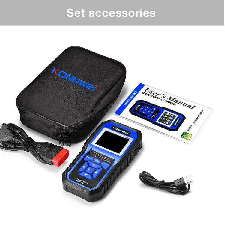 KONNWEI KW450 Car 2.8 inch TFT Color Screen Battery Tester Support 2 Languages / System XP WIN7 WIN8 WIN10 by KONNWEI