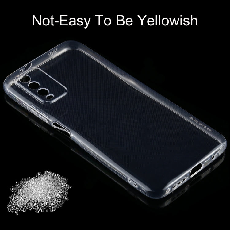 For Xiaomi Redmi Note 9 4G 0.75mm Ultra-thin Transparent TPU Soft Protective Case by buy2fix
