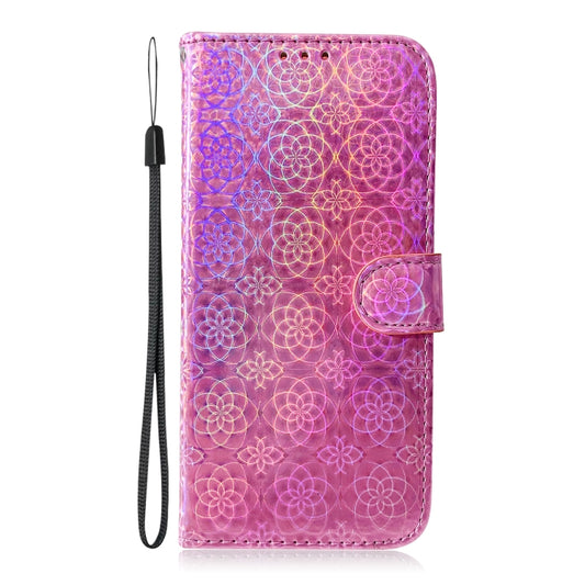 For Huawei P30 Solid Color Colorful Magnetic Buckle Horizontal Flip PU Leather Case with Holder & Card Slots & Wallet & Lanyard(Pink) by buy2fix