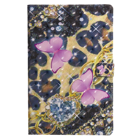 For Lenovo Tab M10 Plus TB-X606F 3D Painted Pattern Horizontal Flip Leather Case with Holder & Card Slots & Wallet & Sleep / Wake-up Function (Pink Butterfly) by buy2fix