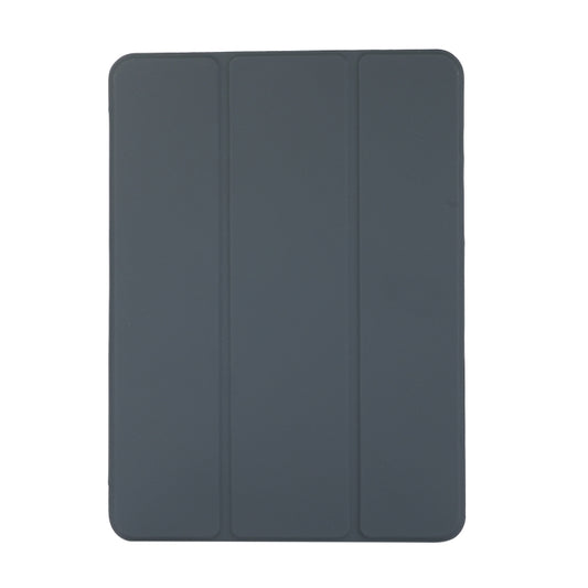 3-folding Skin Texture Horizontal Flip TPU + PU Leather Case with Holder For iPad Air 11 2024 / 2022 / 2020 10.9 (Black) by buy2fix