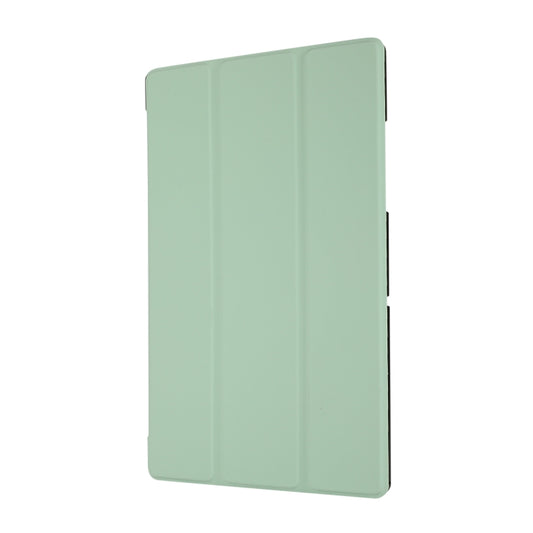 3-folding Skin Texture Horizontal Flip TPU + PU Leather Case with Holder For Samsung Galaxy Tab A7 10.4(2020) T500 / T505(Mint Green) by buy2fix