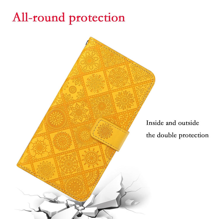 For Huawei P Smart Z / Y9 Prime 2019 Ethnic Style Embossed Pattern Horizontal Flip Leather Case with Holder & Card Slots & Wallet & Lanyard(Yellow) by buy2fix