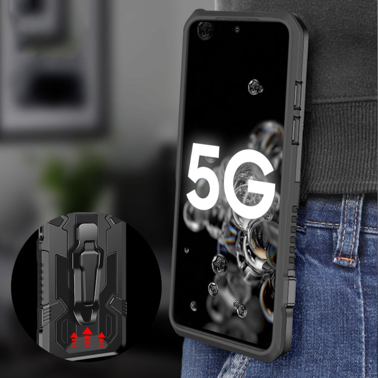 For Xiaomi Poco M3 Machine Armor Warrior Shockproof PC + TPU Protective Case(Red) by buy2fix
