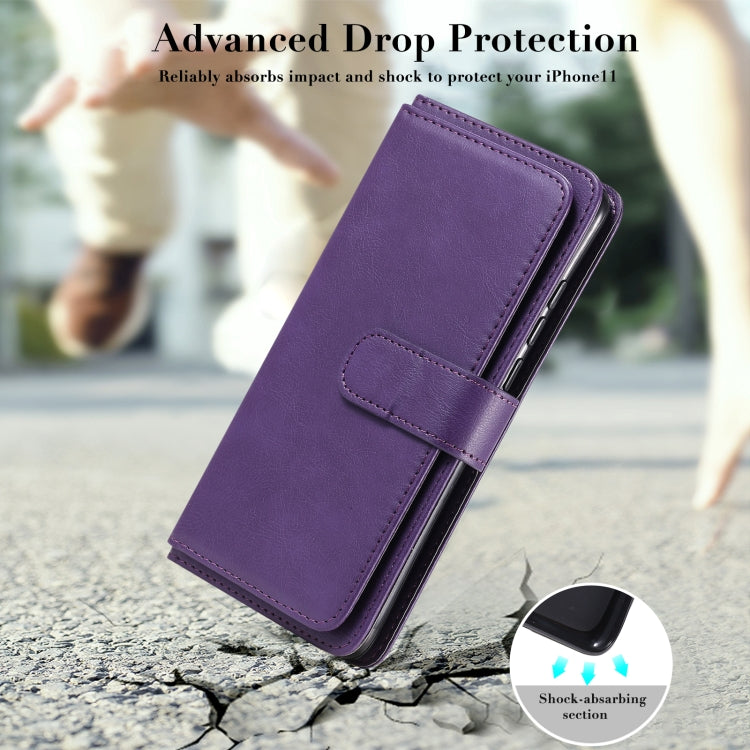 For Xiaomi Mi 10 Ultra Multifunctional Magnetic Copper Buckle Horizontal Flip Leather Case with Bracket & 10 Card Slots & Wallet & Photo Frame(Dark Blue) by buy2fix