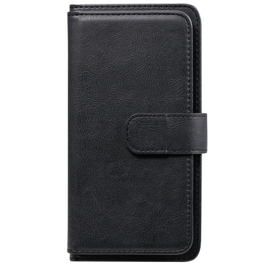 For Motorola Moto G 5G Plus Multifunctional Magnetic Copper Buckle Horizontal Flip Solid Color Leather Case with 10 Card Slots & Wallet & Holder & Photo Frame(Black) by buy2fix