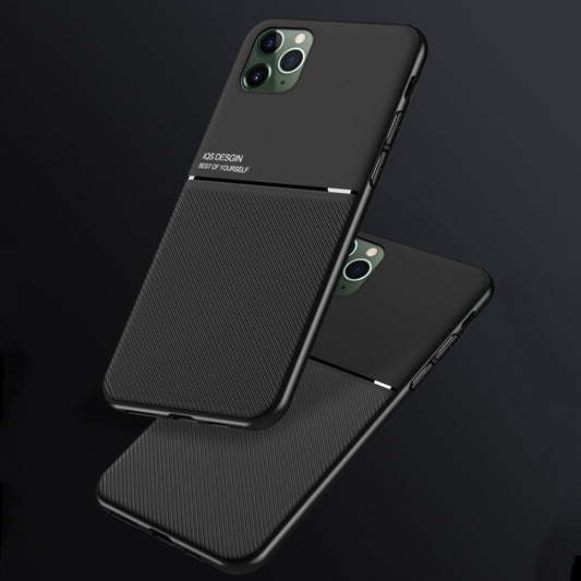 For iPhone 11 Classic Tilt Strip Grain Magnetic Shockproof PC + TPU Case (Black) by buy2fix