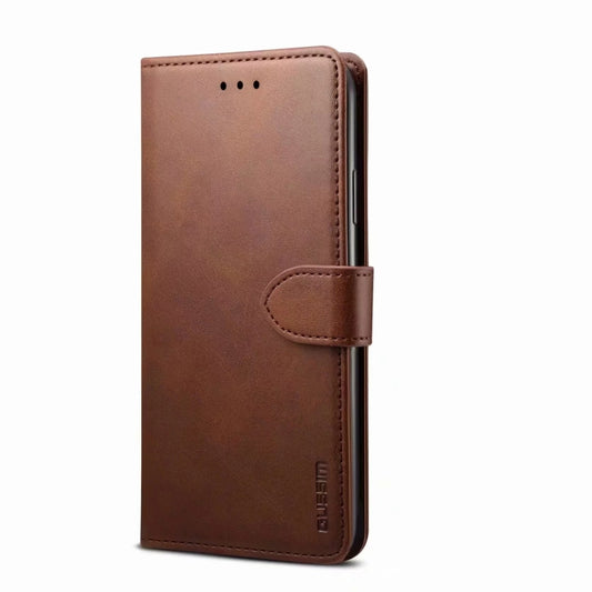 For Huawei P smart 2021 GUSSIM Business Style Horizontal Flip Leather Case with Holder & Card Slots & Wallet(Brown) by GUSSIM