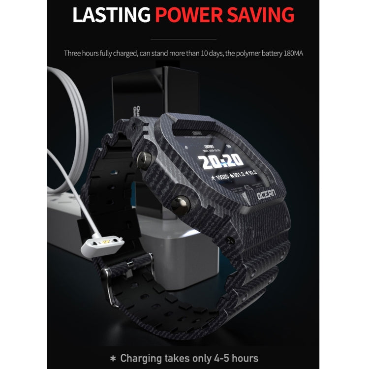 Lokmat OCEAN 1.14 inch TFT Touch Screen IP68 Waterproof Smart Watch, Support Information Reminder / Sleep Monitor / Sport Record(Wine Red) by Lokmat