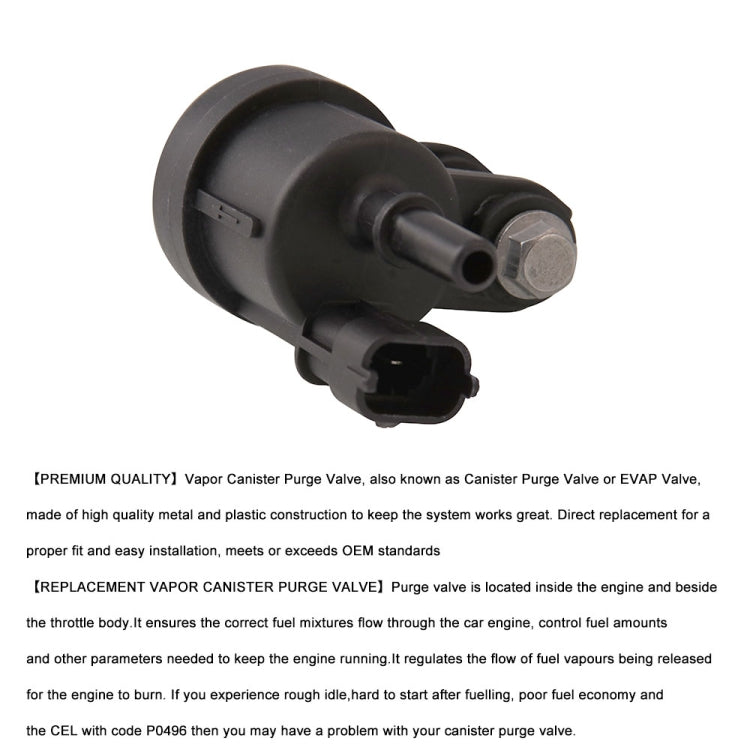 Car Emission Vapor Canister Purge Solenoid Valve EVAP Valve by buy2fix