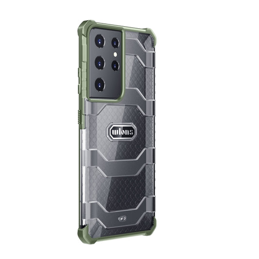 For Samsung Galaxy S21 Ultra 5G wlons Explorer Series PC+TPU Protective Case(Green) by wlons