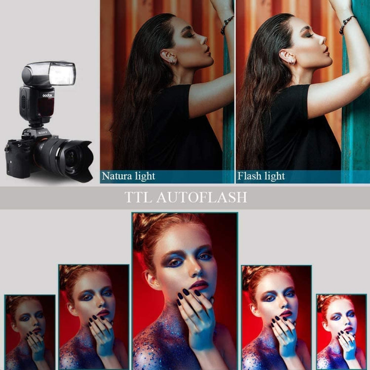 Godox TT600 2.4GHz Wireless 1/8000s HSS Flash Speedlite Camera Top Fill Light for Canon / Nikon DSLR Cameras(Black) by Godox