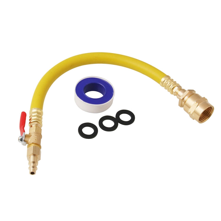 RV Hose Kit Sprinkler Spray Adapter 15 inch Hose + 1/4 inch Industrial Plug + Switch Valve by buy2fix