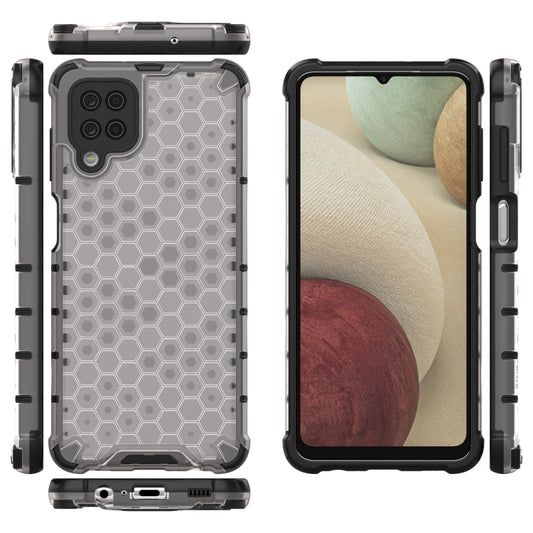 For Samsung Galaxy A12 Shockproof Honeycomb PC + TPU Case(White) by buy2fix
