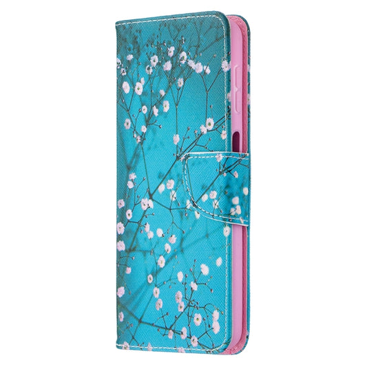 For Samsung Galaxy A32 5G Colored Drawing Pattern Horizontal Flip Leather Case with Holder & Card Slots & Wallet(Plum Blossom) by buy2fix