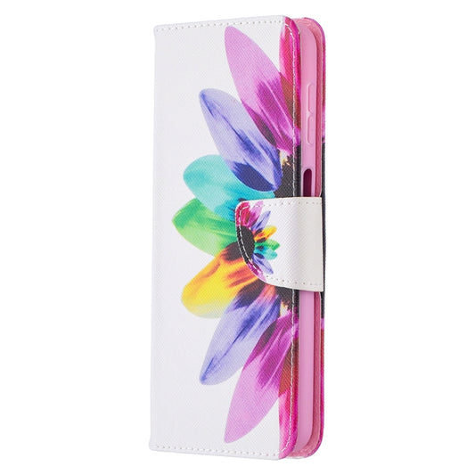 For Samsung Galaxy A32 5G Colored Drawing Pattern Horizontal Flip Leather Case with Holder & Card Slots & Wallet(Sun Flower) by buy2fix