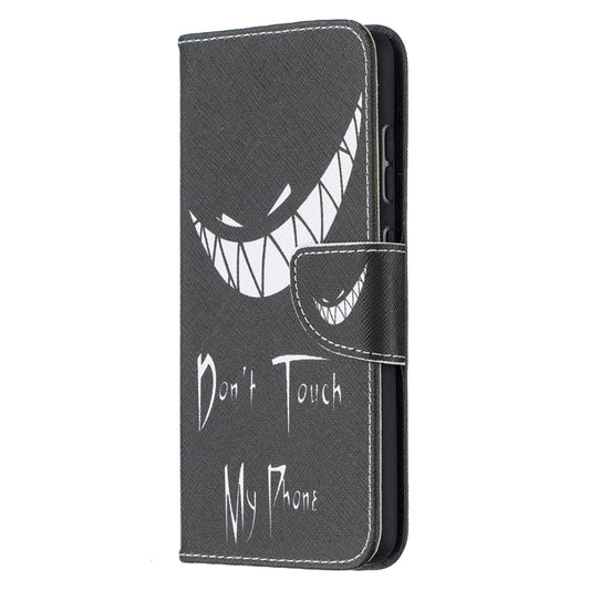 For Samsung Galaxy A52 5G / 4G Colored Drawing Pattern Horizontal Flip Leather Case with Holder & Card Slots & Wallet(Smirk) by buy2fix