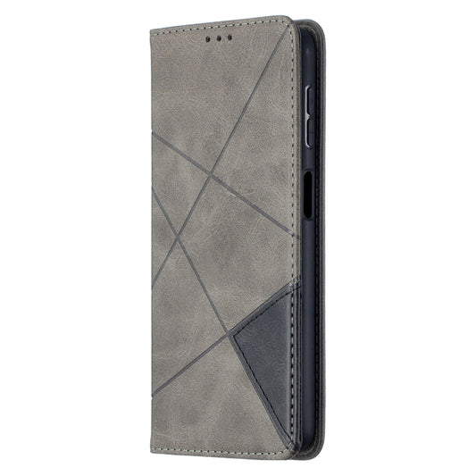 For Samsung Galaxy A32 5G Prismatic Invisible Magnetic Horizontal Flip Leather Case with Holder & Card Slots & Photo Frame(Grey) by buy2fix