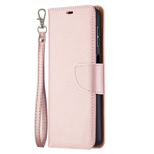 For Samsung Galaxy A32 5G Litchi Texture Pure Color Horizontal Flip PU Leather Case with Holder & Card Slots & Wallet & Lanyard(Rose Gold) by buy2fix