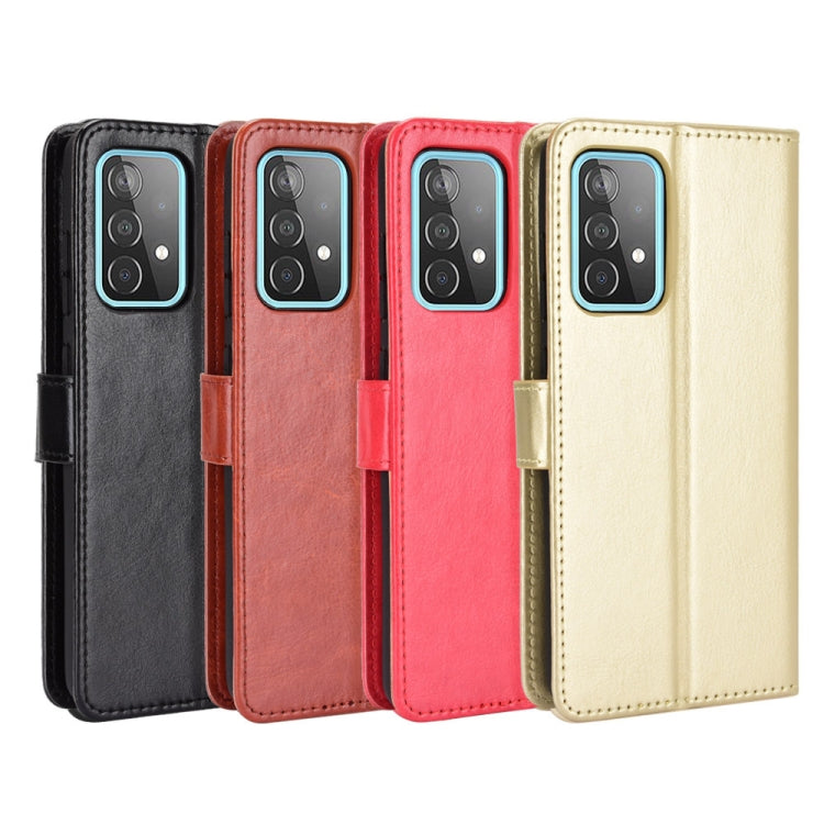 For Samsung Galaxy A52 5G / 4G Retro Crazy Horse Texture Horizontal Flip Leather Case with Holder & Card Slots & Photo Frame(Gold) by buy2fix