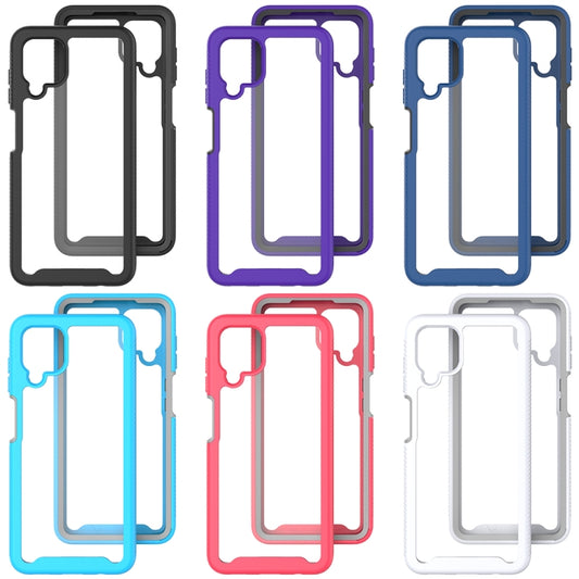 For Samsung Galaxy A12 Starry Sky Solid Color Series Shockproof PC + TPU Protective Case(Black) by buy2fix