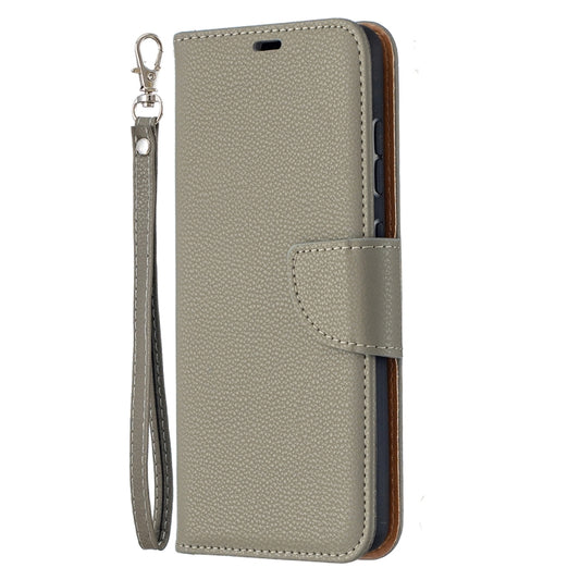 For Samsung Galaxy A52 5G / 4G Litchi Texture Pure Color Horizontal Flip PU Leather Case with Holder & Card Slots & Wallet & Lanyard(Grey) by buy2fix