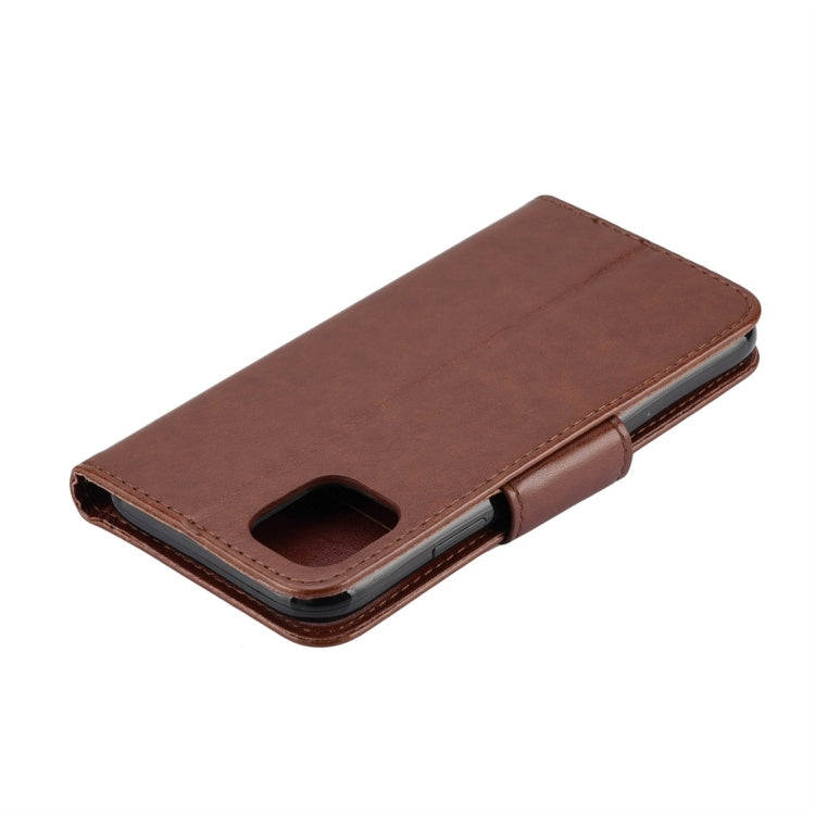 For iPhone 11 Butterfly Flower Pattern Horizontal Flip Leather Case with Holder & Card Slots & Wallet(Brown) by buy2fix