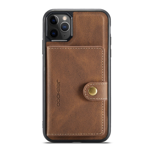 For iPhone 11 Pro Max JEEHOOD Retro Magnetic Detachable Protective Case with Wallet & Card Slot & Holder (Brown) by buy2fix