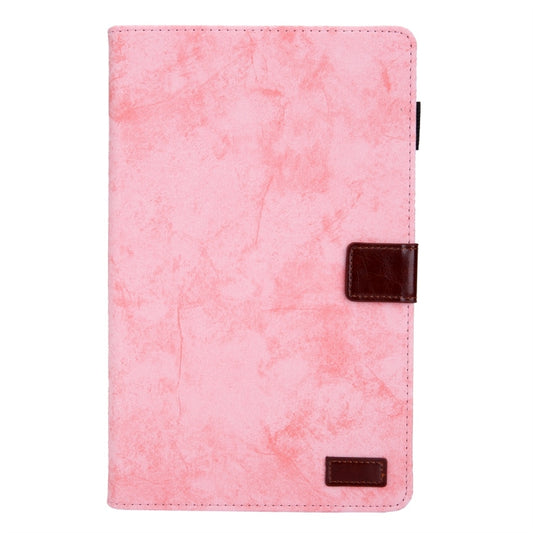 For Galaxy Tab A 8.0 & S Pen (2019) Business Style Horizontal Flip Leather Case, with Holder & Card Slot & Photo Frame & Sleep / Wake-up Function(Pink) by buy2fix