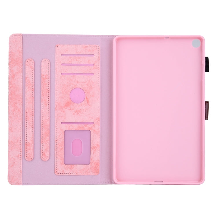 For Galaxy Tab A 8.0 & S Pen (2019) Business Style Horizontal Flip Leather Case, with Holder & Card Slot & Photo Frame & Sleep / Wake-up Function(Pink) by buy2fix