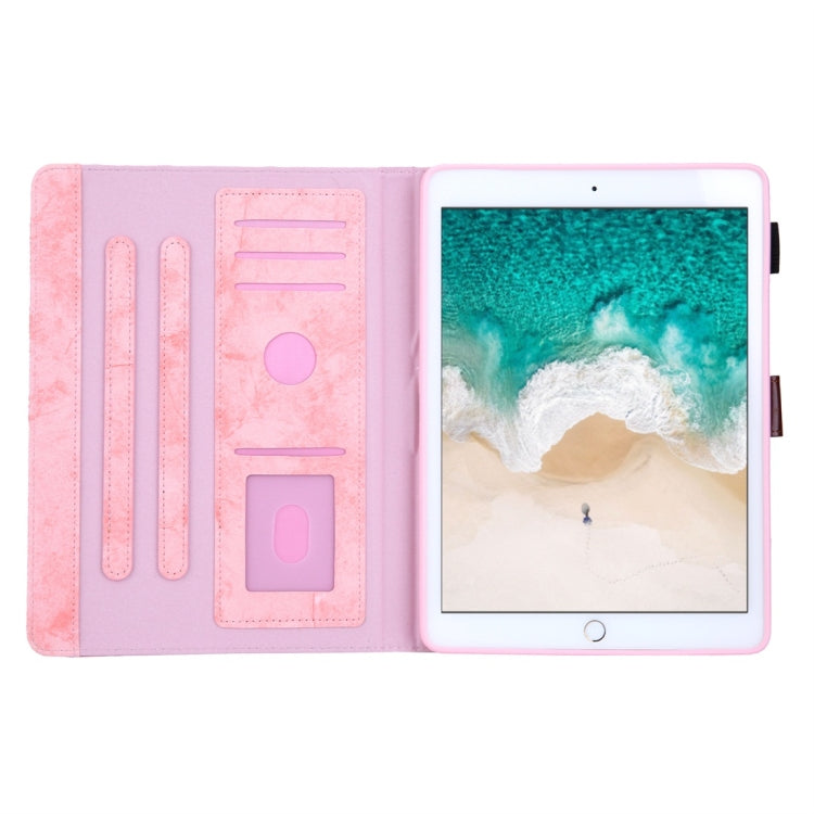 For iPad 10.2 2021 / 2020 / 2019 Business Style Horizontal Flip Leather Case, with Holder & Card Slot & Photo Frame & Sleep / Wake-up Function(Pink) by buy2fix