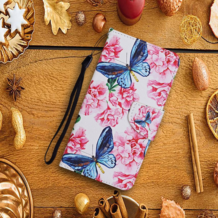 For Samsung Galaxy A02s(EU Edition) Colored Drawing Pattern Horizontal Flip Leather Case with Holder & Card Slots & Wallet & Lanyard(Dragonfly Flower) by ViLi