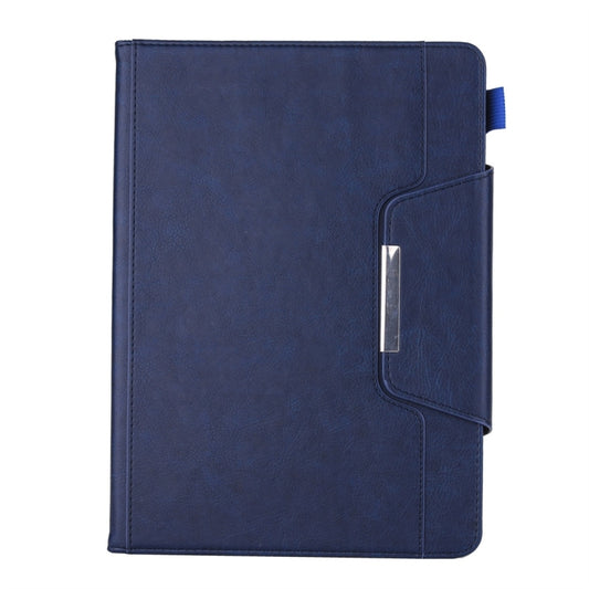 For iPad 10.2 2021 / 2020 / 2019 Business Style Horizontal Flip Leather Case with Holder & Card Slot & Photo Frame & Wallet(Blue) by buy2fix