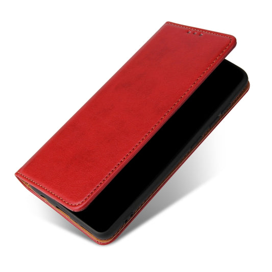 For Samsung Galaxy A41 Fierre Shann PU Leather Texture Horizontal Flip Case with Holder & Card Slots & Wallet(Red) by FIERRE SHANN