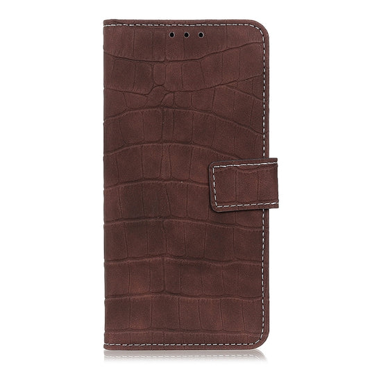 For OnePlus 9 Pro Crocodile Texture Horizontal Flip Leather Case with Holder & Card Slots & Wallet(Brown) by buy2fix