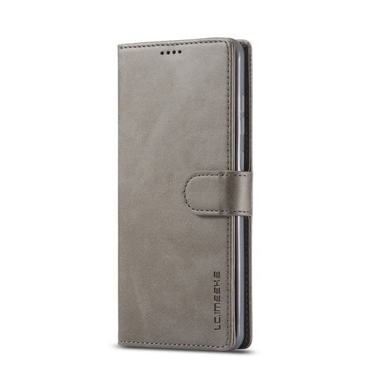 For Samsung Galaxy A72 5G / 4G LC.IMEEKE Calf Texture Horizontal Flip Leather Case with Holder & Card Slots & Wallet(Grey) by LC.IMEEKE