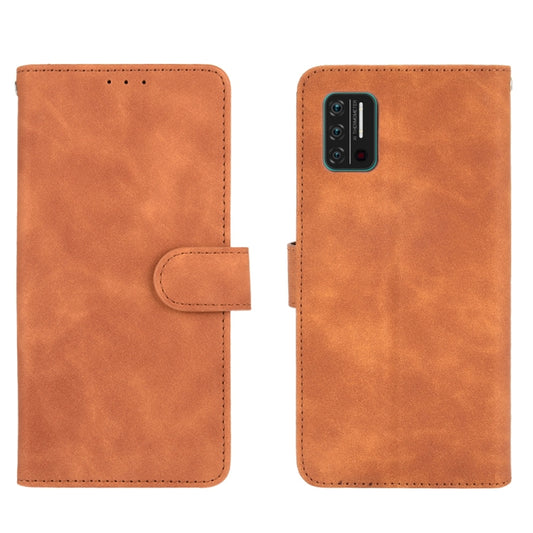 For UMIDIGI A7S Solid Color Skin Feel Magnetic Buckle Horizontal Flip Calf Texture PU Leather Case with Holder & Card Slots & Wallet(Brown) by buy2fix