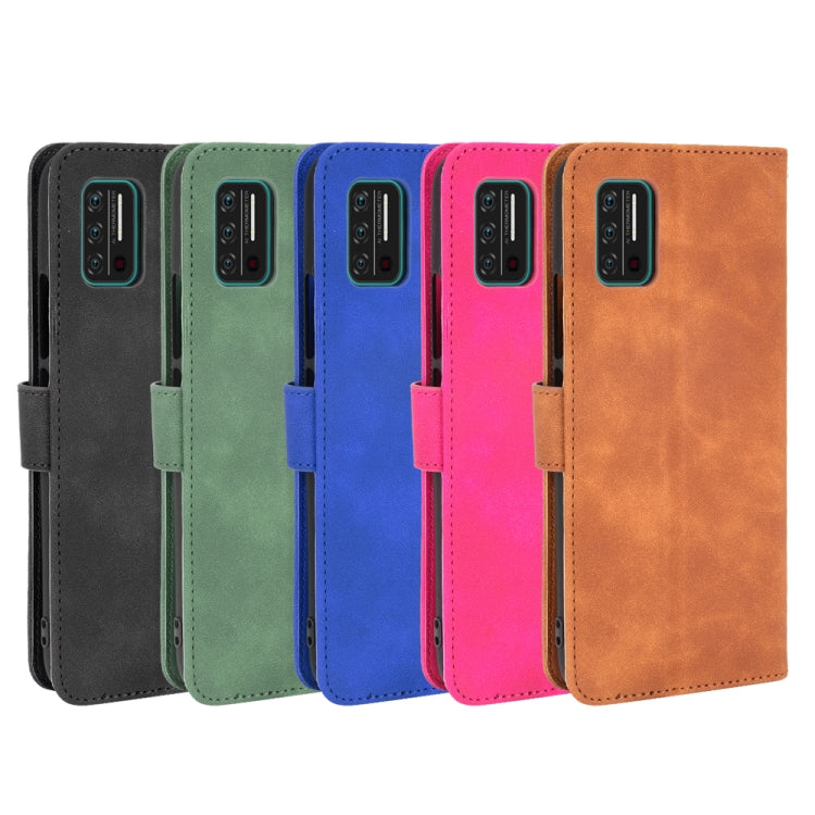 For UMIDIGI A7S Solid Color Skin Feel Magnetic Buckle Horizontal Flip Calf Texture PU Leather Case with Holder & Card Slots & Wallet(Brown) by buy2fix