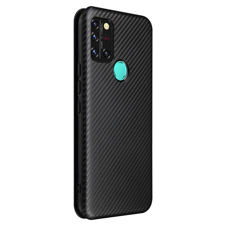 For UMIDIGI A9 Pro Carbon Fiber Texture Horizontal Flip TPU + PC + PU Leather Case with Card Slot(Black) by buy2fix